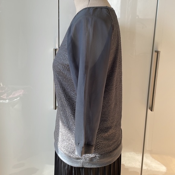 IRIS SINGER Collection Top 3/4 Sleeve Color-Gray Size-Large - Picture 3 of 15